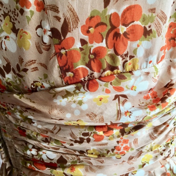 Vintage floral party bridesmaid dress size 6/8 - Picture 7 of 8